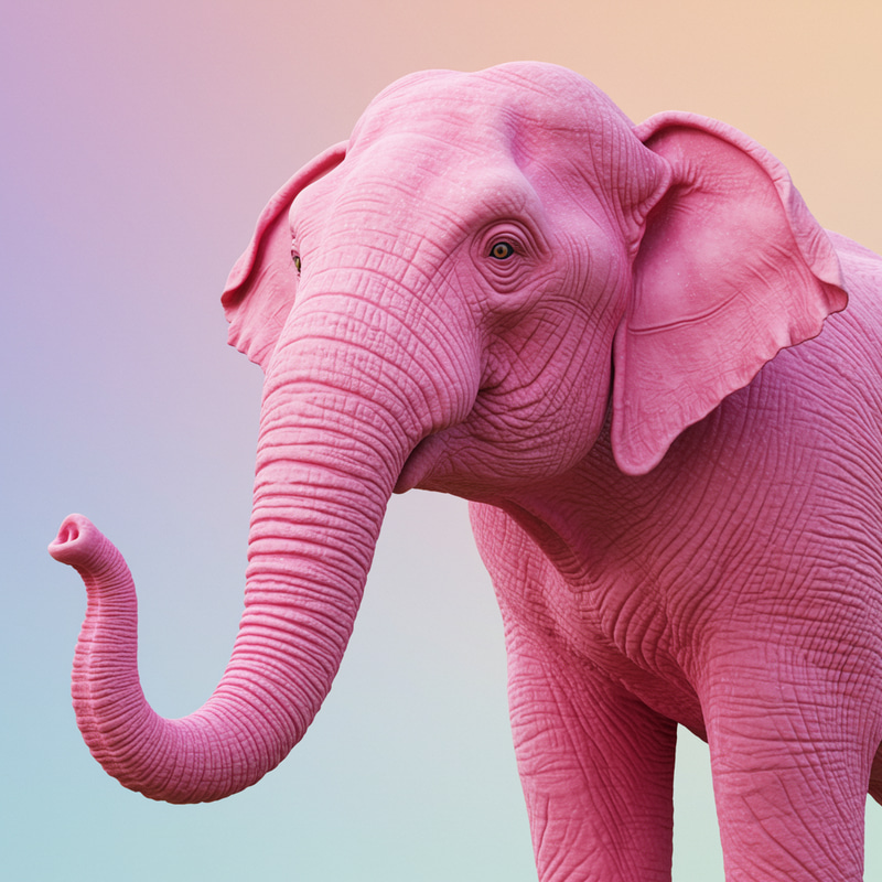Create a Pink Elephant - Fun Art Ideas Create a Pink Elephant - Fun Art Ideas