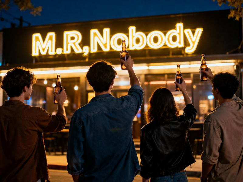 Friends Enjoying Night Out at M.R.Nobody Club Friends Enjoying Night Out at M.R.Nobody Club