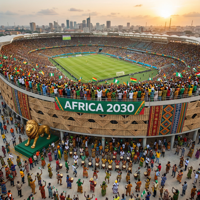 Exciting World Cup Stadium in Africa
