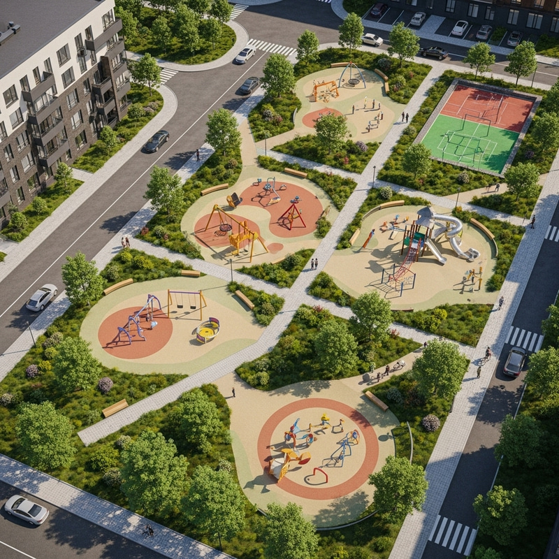 D5 Urban Planning: Innovative Landscape & Playground Design