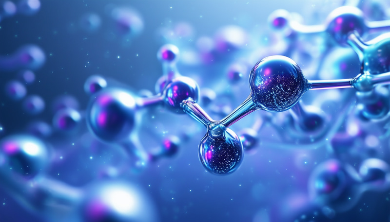 Ethereal Blue Void: Macro Lens Captured Molecules Ethereal Blue Void: Macro Lens Captured Molecules