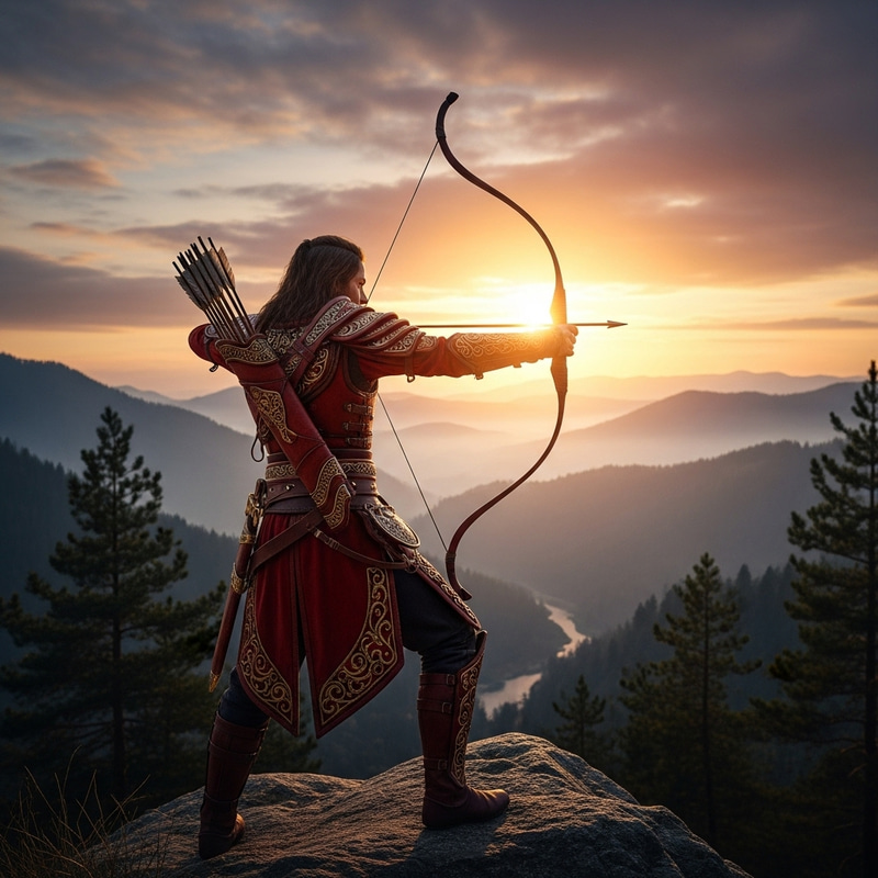 Archer in Red Clothing - Mastering the Bow Archer in Red Clothing - Mastering the Bow