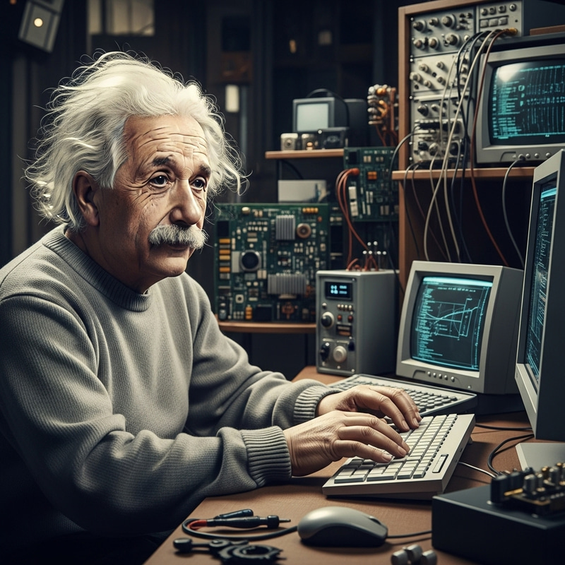 Albert Einstein as a Programmer: A Unique Perspective