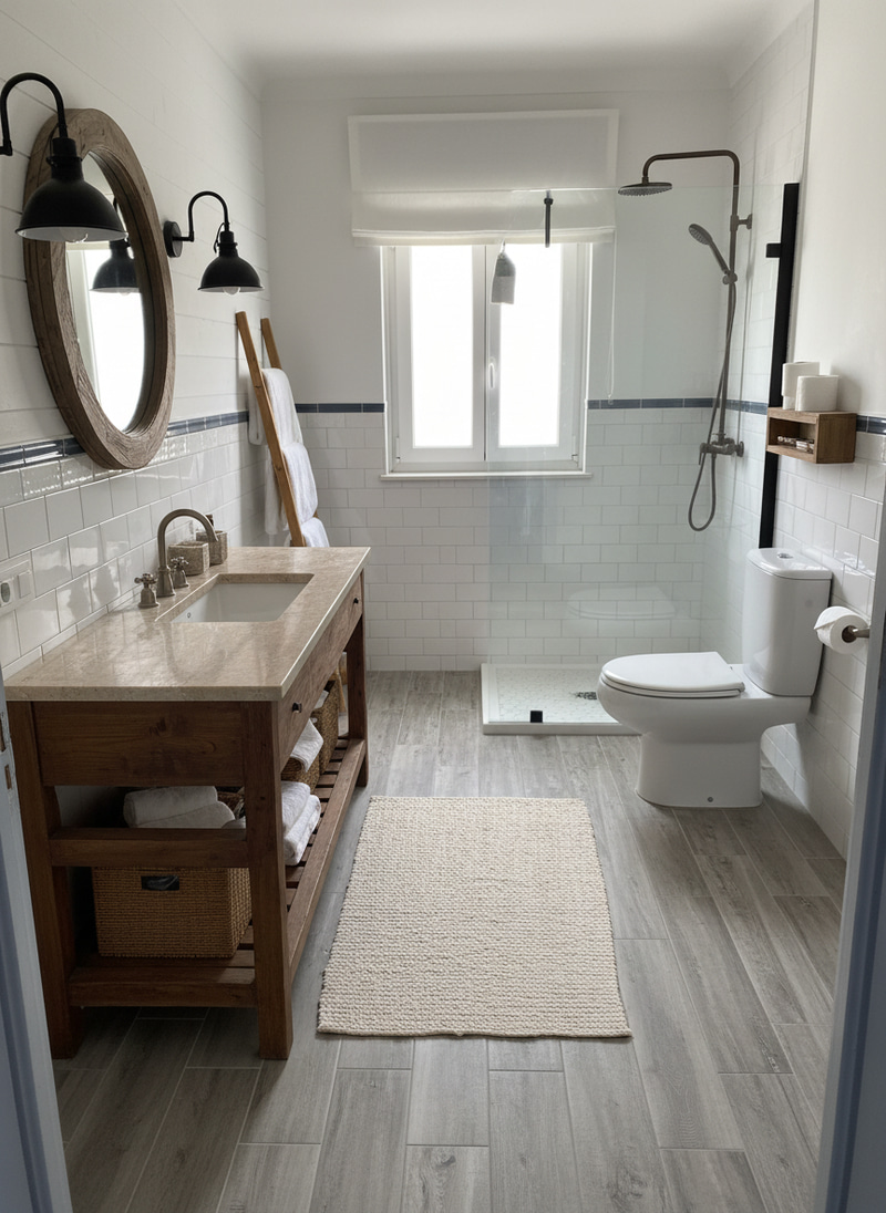 Charming Farmhouse Style Bathroom Transformation Charming Farmhouse Style Bathroom Transformation
