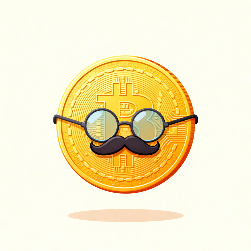 Gentleman Meme Coin with Mustache & Glasses