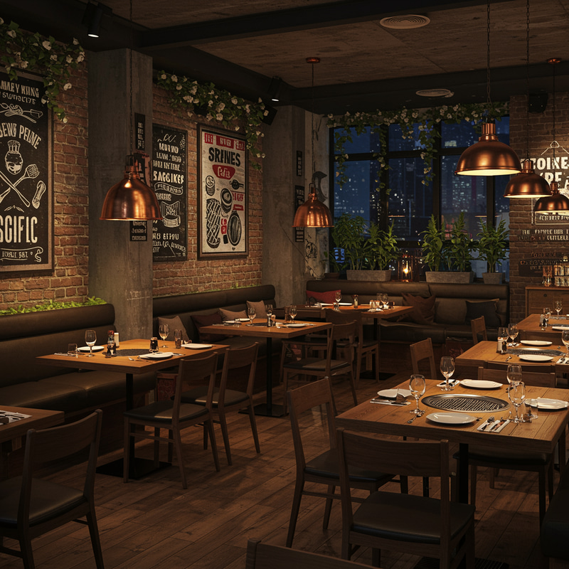 Cozy Modern Grill Restaurant Interior Design Cozy Modern Grill Restaurant Interior Design
