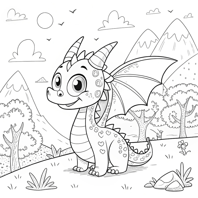 Dragon Coloring Book for Kids Dragon Coloring Book for Kids