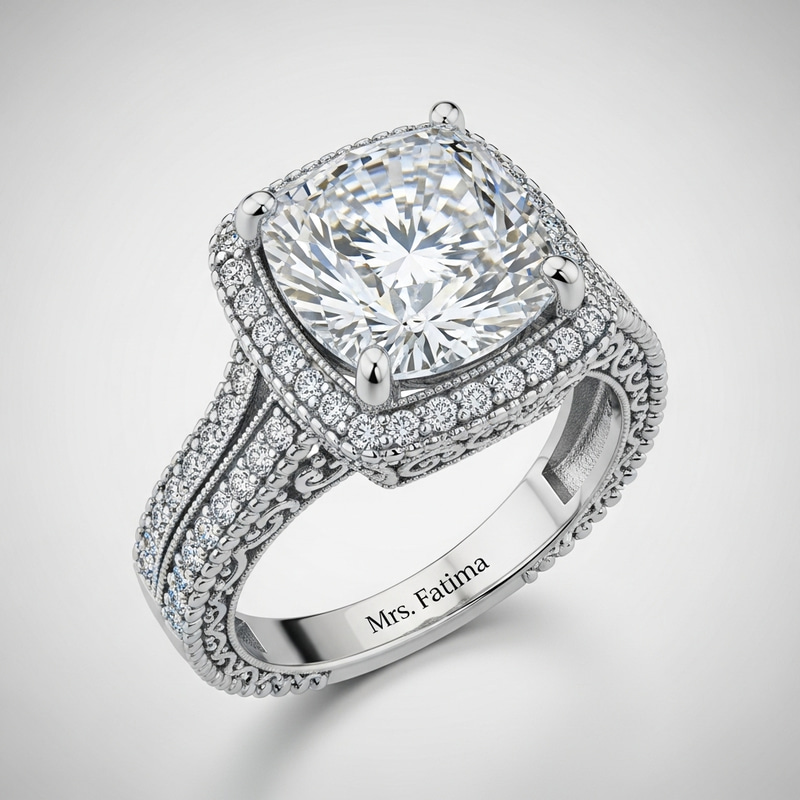 Luxury Fantasy Diamond Ring for Mrs. Fatima Luxury Fantasy Diamond Ring for Mrs. Fatima