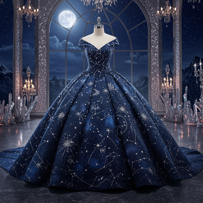 Night Sky Star Princess Ball Gown Night Sky Star Princess Ball Gown