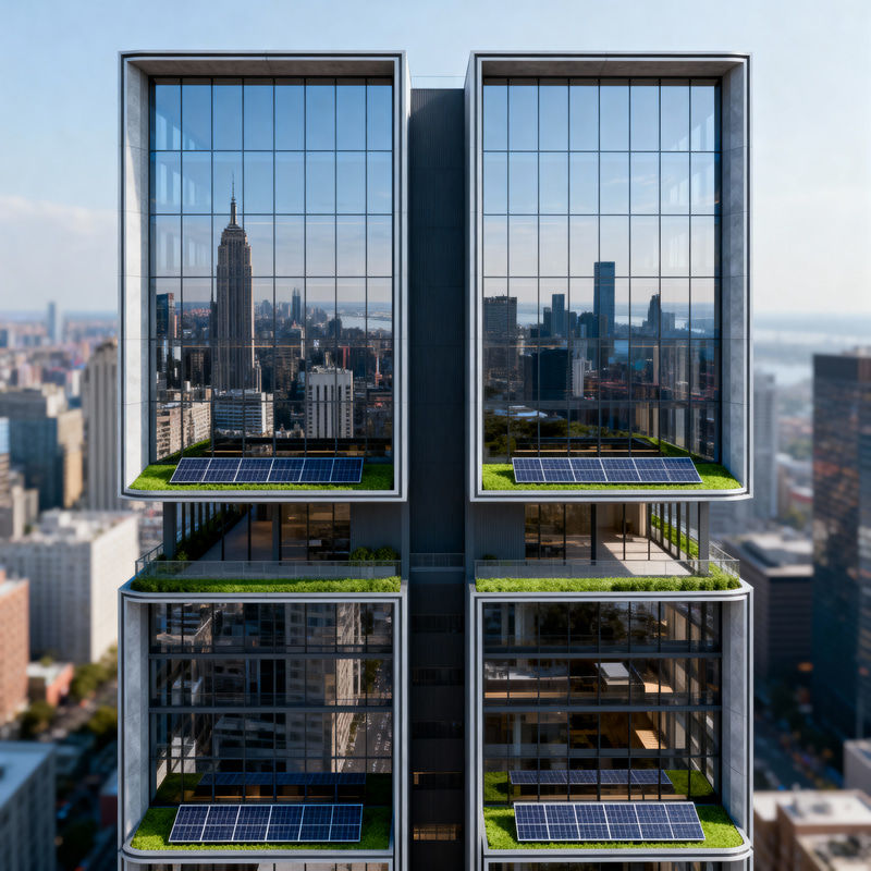 Modern Urban Building Architectural Rendering Modern Urban Building Architectural Rendering