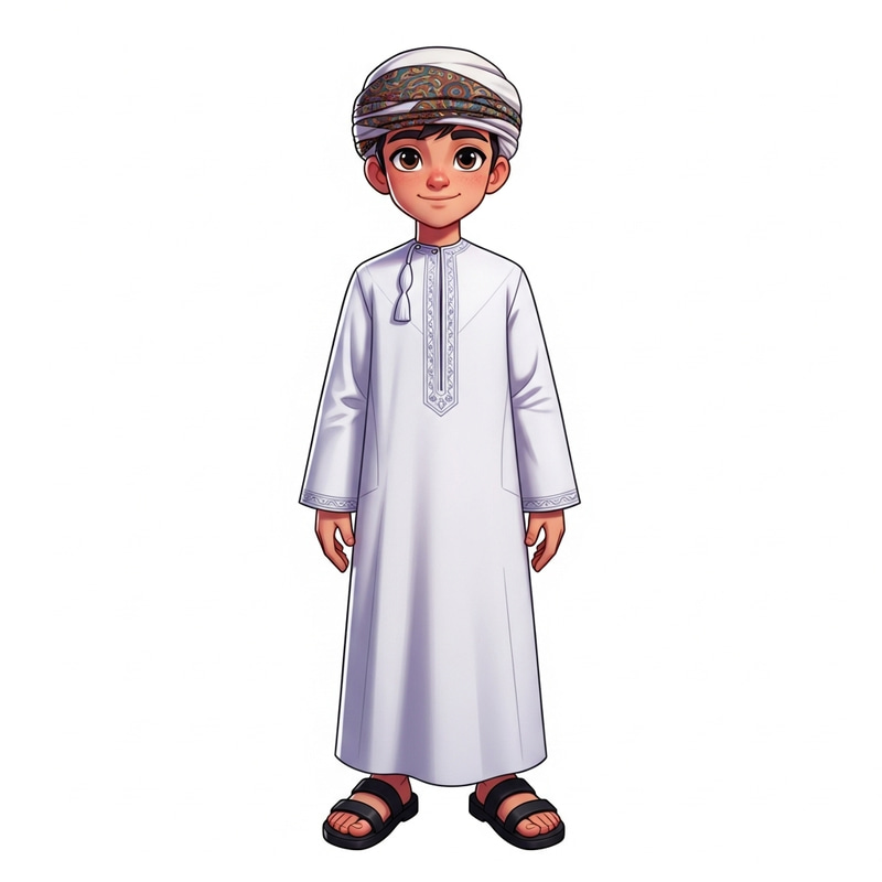 Meet Mazen: Stylish Omani Cartoon Character