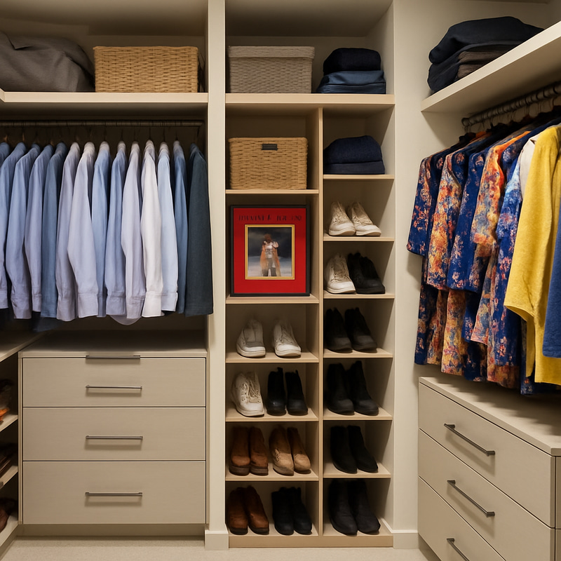 Spacious Walk-In Closet for Two – Maximize Storage