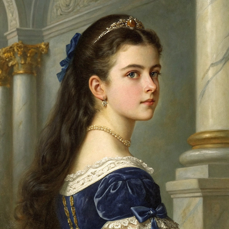 Elegant 1888 Portrait of a Young Duchess Elegant 1888 Portrait of a Young Duchess