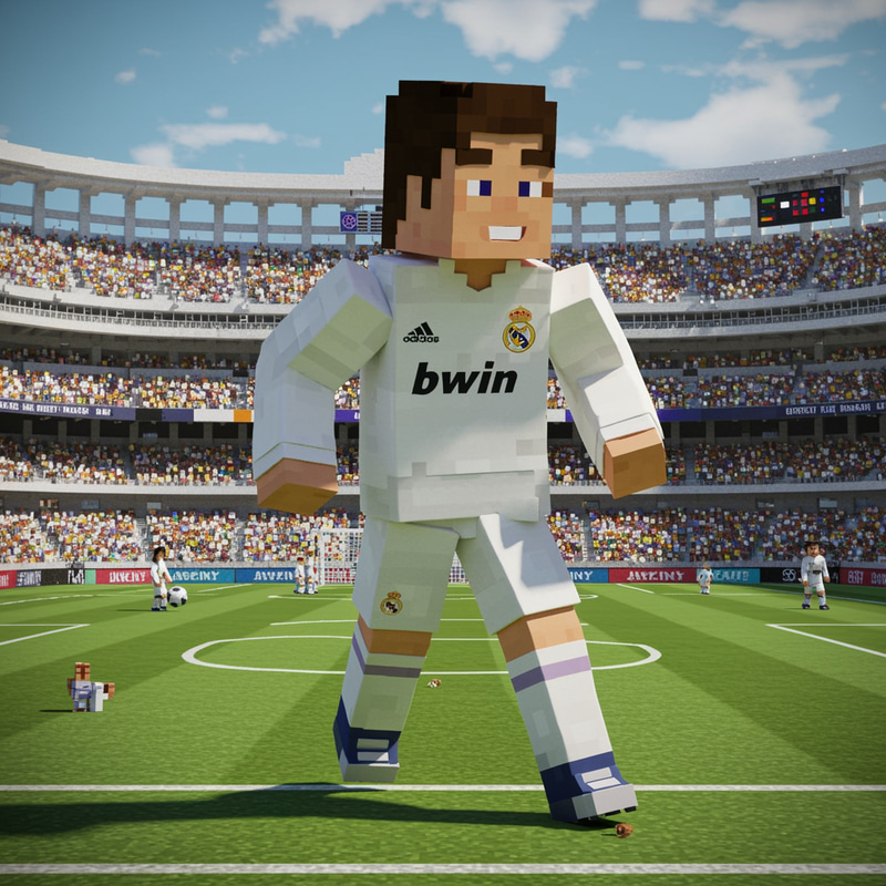 Ronaldo in Real Madrid 2017/18: Minecraft Edition