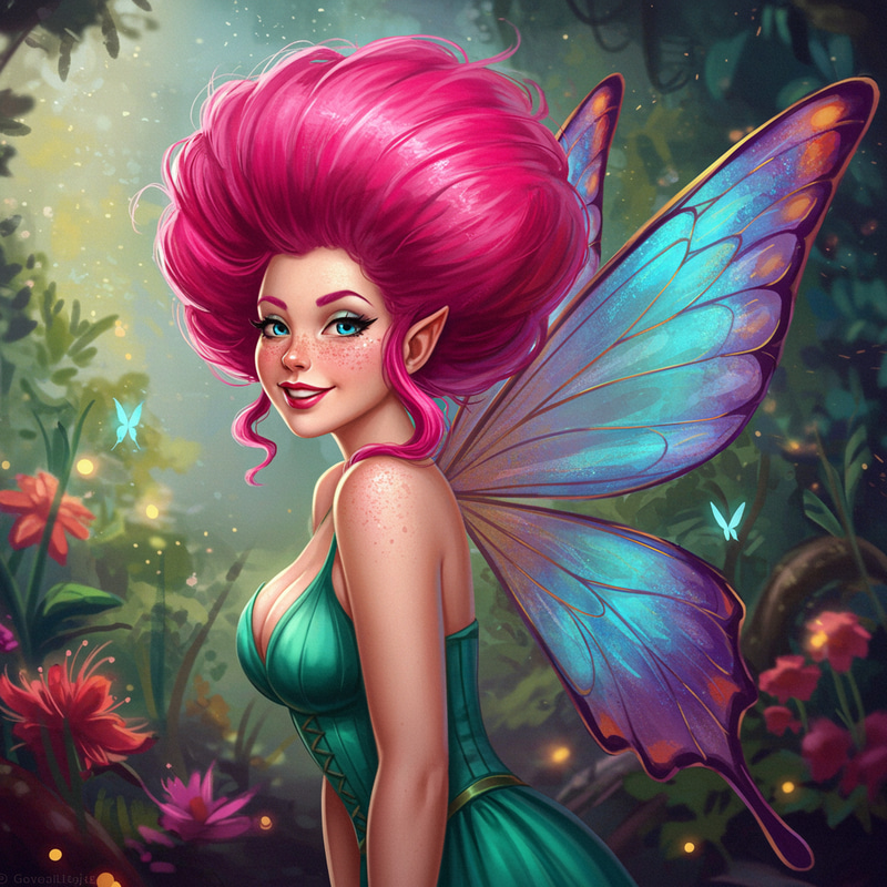Majestic Pixie Pin-Up Art by Gervasio Gallardo Majestic Pixie Pin-Up Art by Gervasio Gallardo