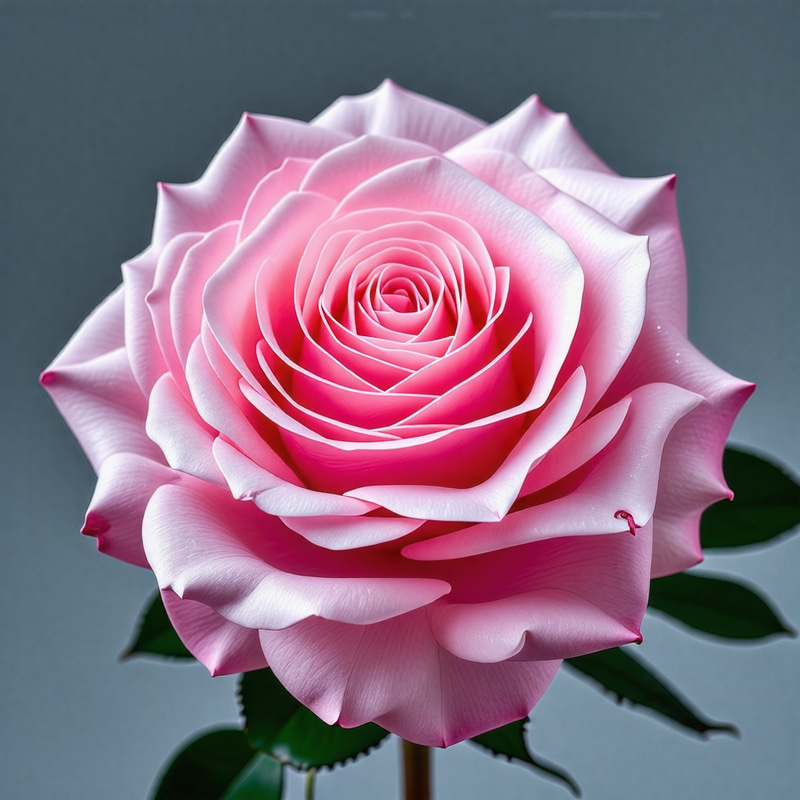 Pink Crystal Rose - Beautiful Detailed Image Pink Crystal Rose - Beautiful Detailed Image