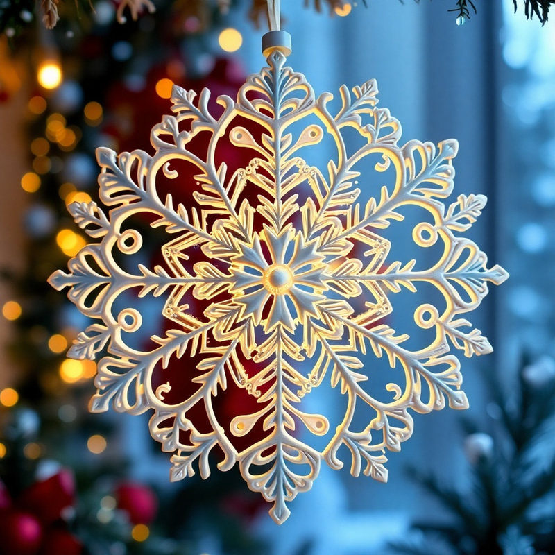 Elegant White Christmas Parol for Your Holiday Decor Elegant White Christmas Parol for Your Holiday Decor