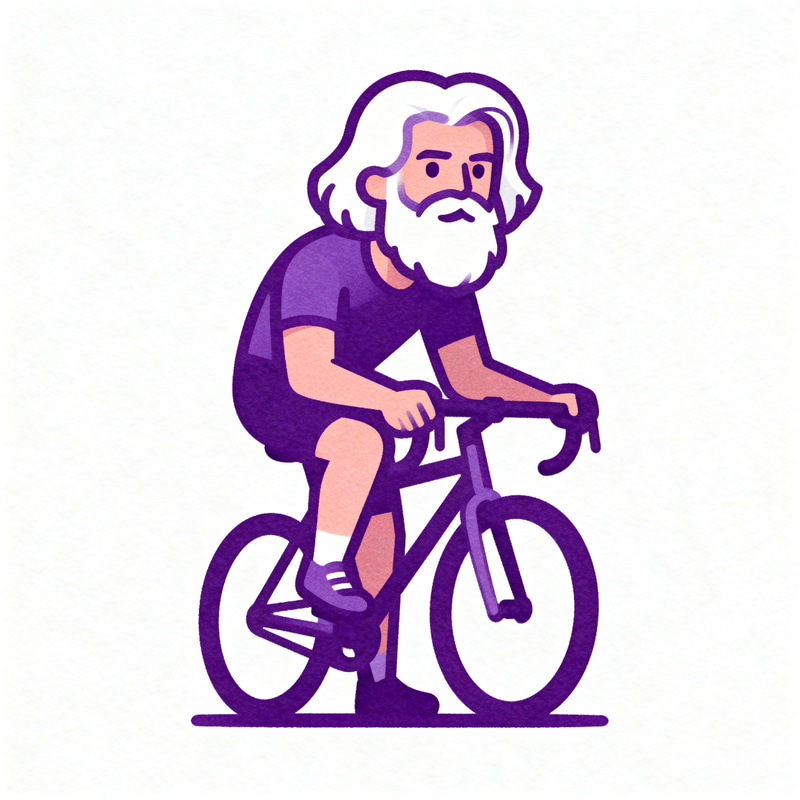 Stylized Cyclist Mascot Logo Design Stylized Cyclist Mascot Logo Design