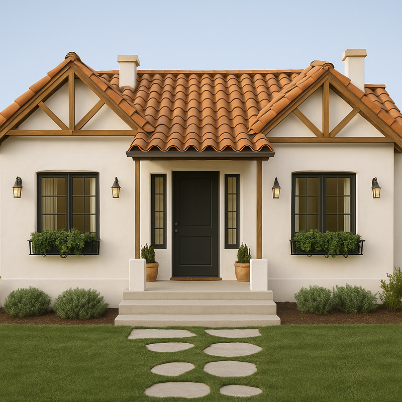 Terracotta Ceilings and White Walls for Home Decor