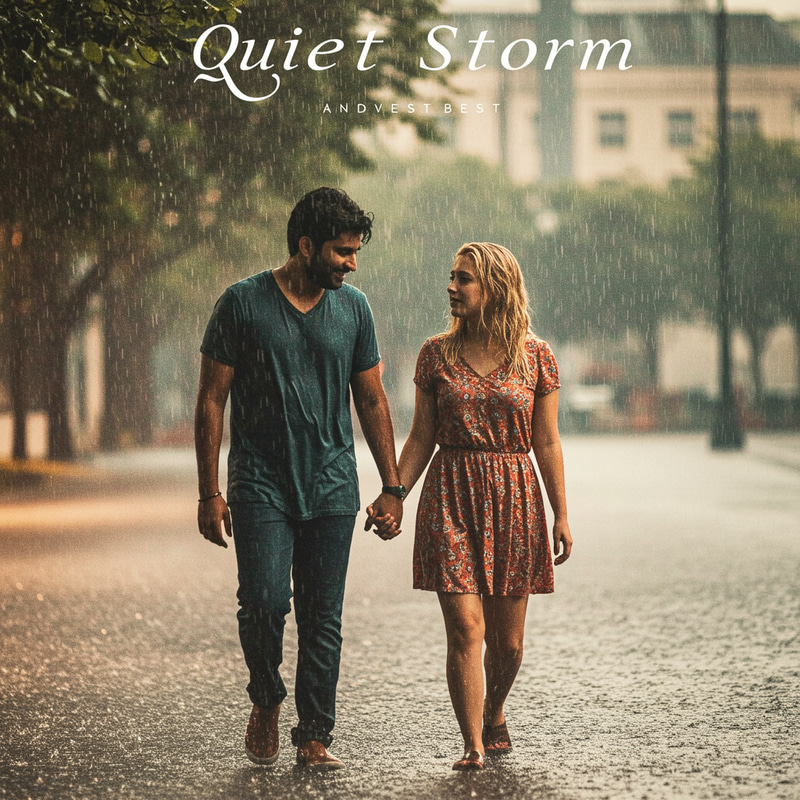 Quiet Storm Album Cover - Couple Walking in Rain Quiet Storm Album Cover - Couple Walking in Rain