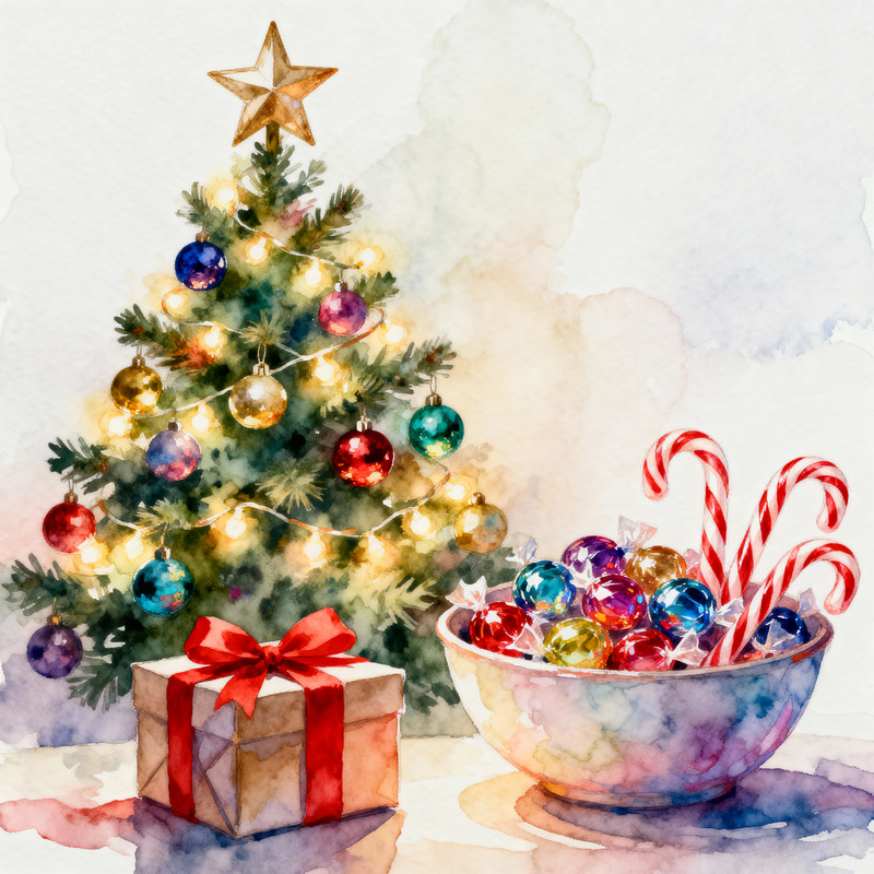 Bright Holiday Watercolor Art for Your Home Bright Holiday Watercolor Art for Your Home