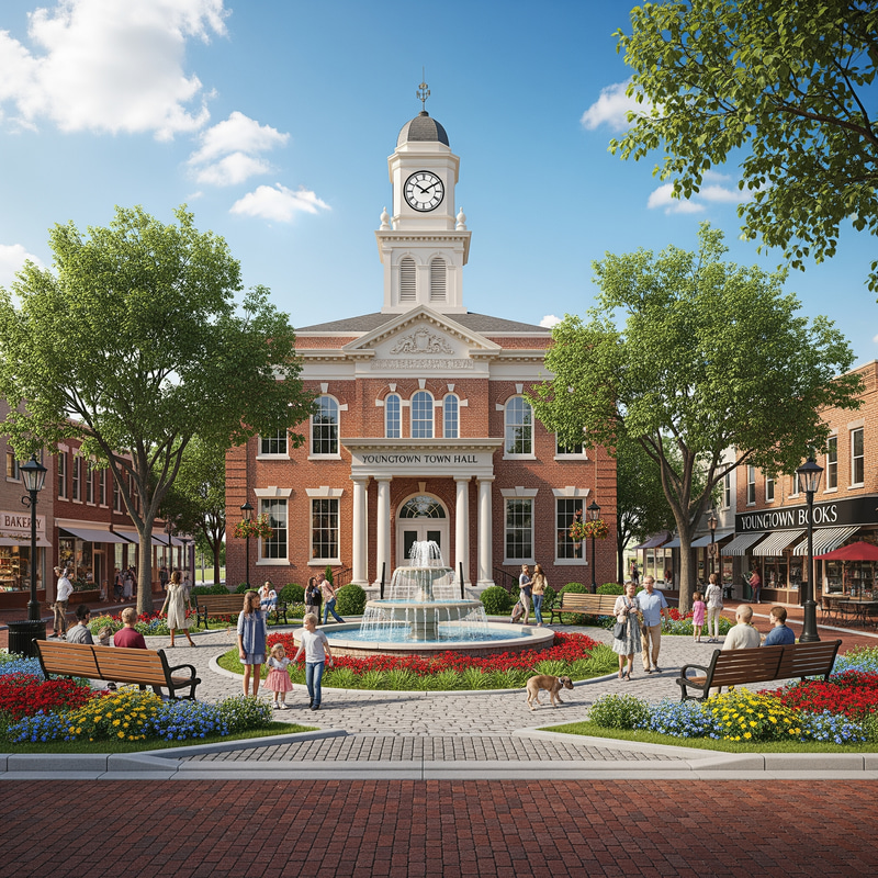 Yougtown Town Hall Center - Community Hub Yougtown Town Hall Center - Community Hub