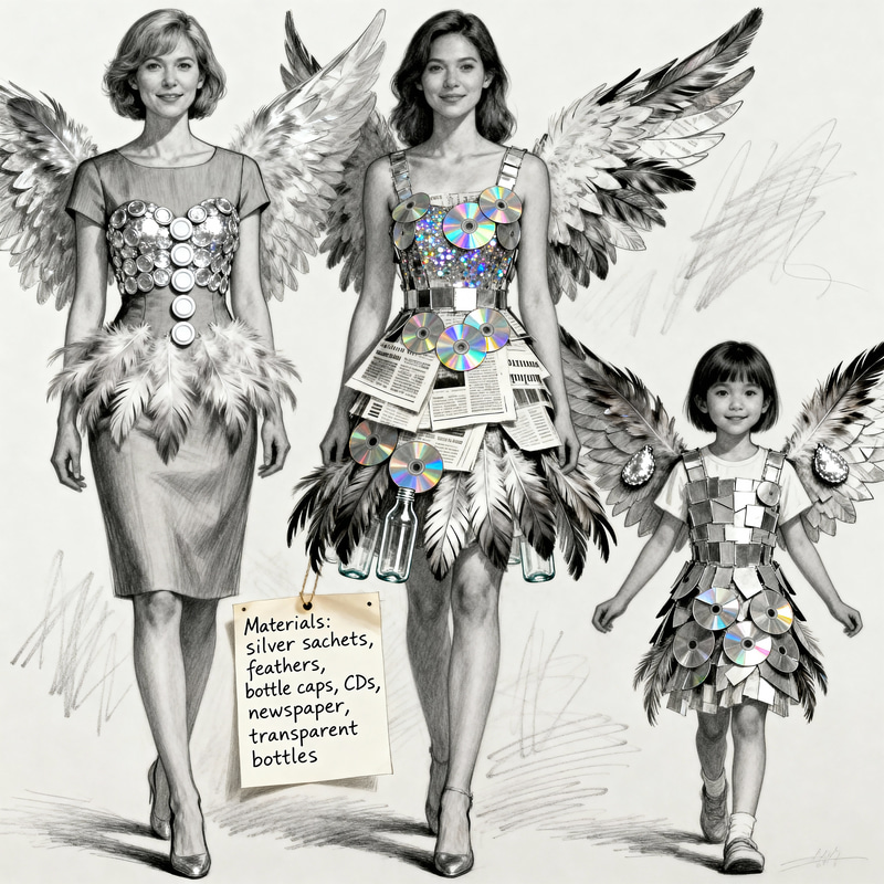 Stunning Trashion Show Dress Designs in Recycled Materials