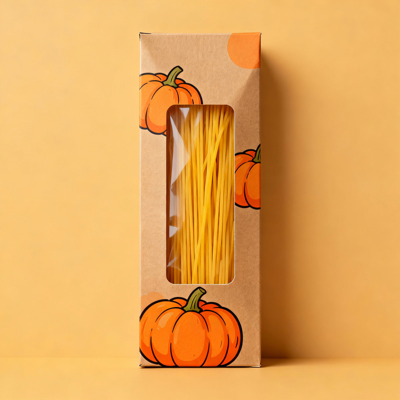 Pumpkin & Spaghetti Cardboard Packaging Design Pumpkin & Spaghetti Cardboard Packaging Design