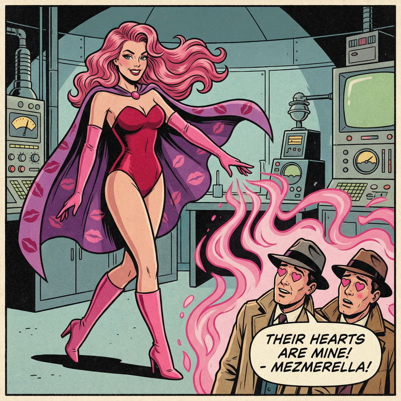 Meet Mezmerella: 1950s Love Supervillain