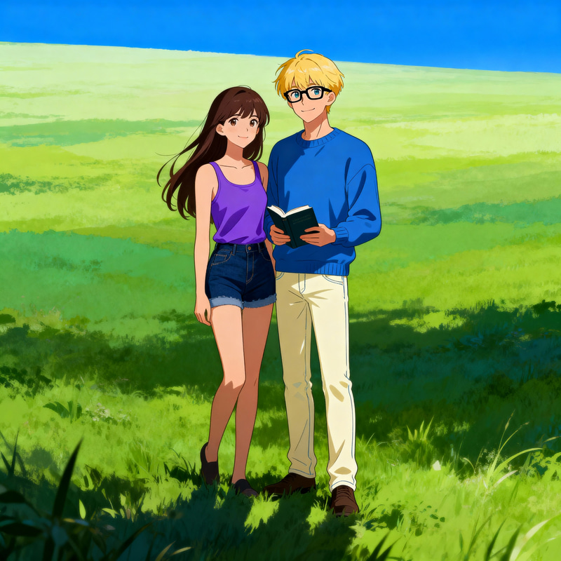 Moody Couples Illustration Inspired by Japanese Art Moody Couples Illustration Inspired by Japanese Art