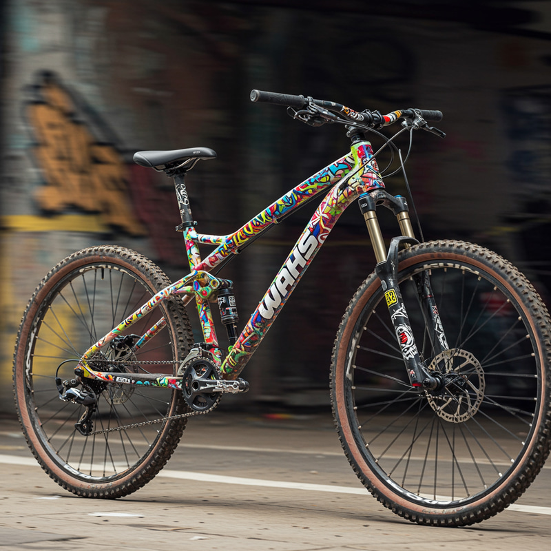 Graffiti Style Mountain Bike WAHS Graffiti Style Mountain Bike WAHS