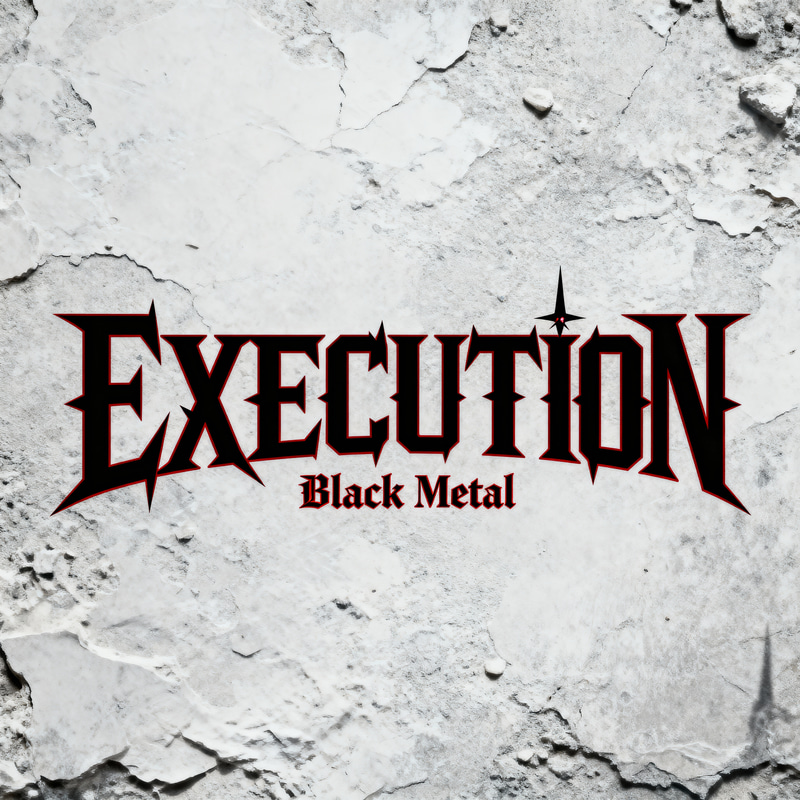 EXECUTION Black Metal Band Logo Design EXECUTION Black Metal Band Logo Design