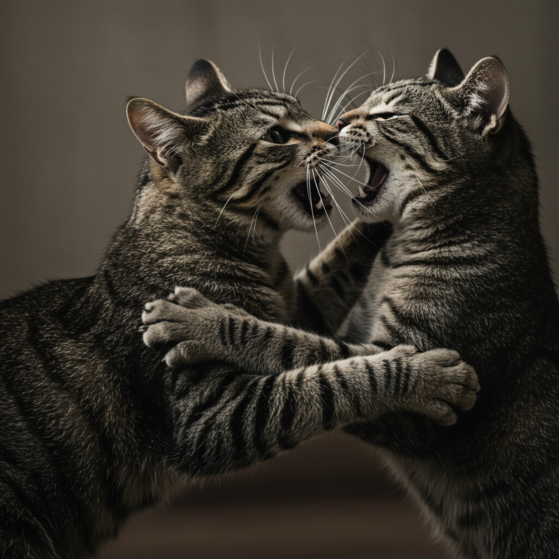 Catfight: Fierce Biting Showdown Catfight: Fierce Biting Showdown