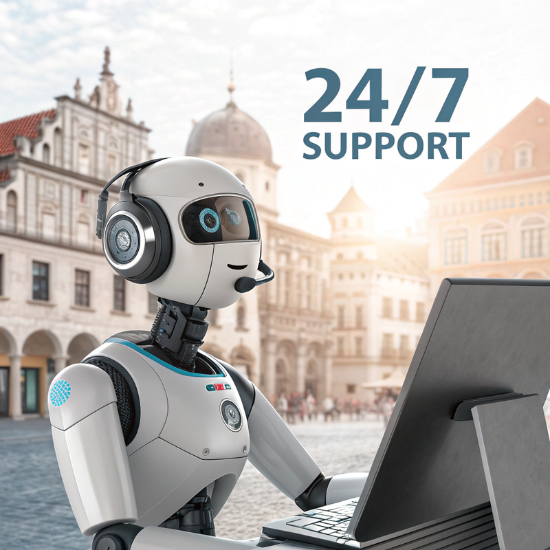24/7 Customer Support Robot Assistance 24/7 Customer Support Robot Assistance