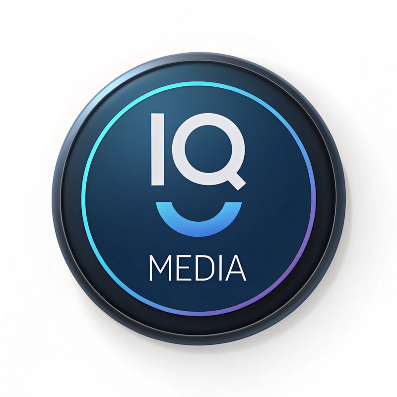 Modern IQ Media Logo Design for Movies App Modern IQ Media Logo Design for Movies App