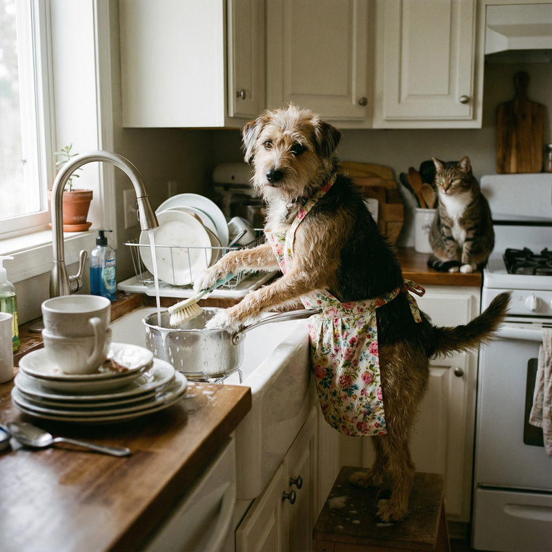 Dog Doing Dishes: A Fun Canine Adventure