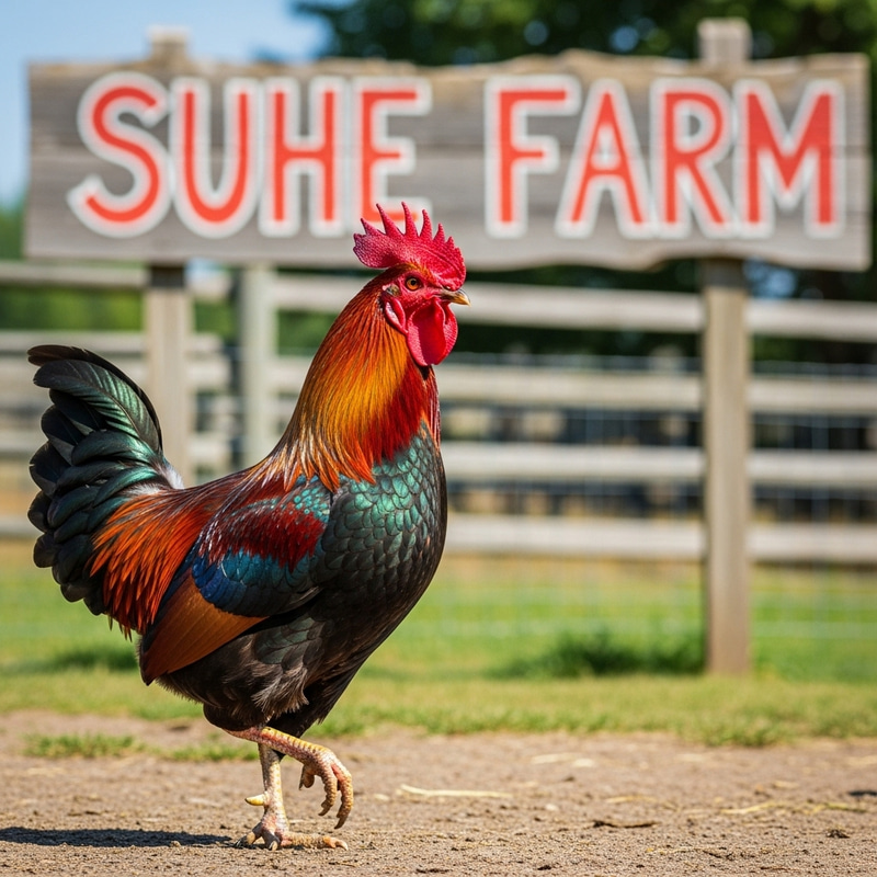 Suhe Farm: Majestic Rooster Photography