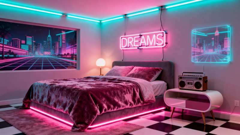 Stunning Retrowave Bedroom Design Ideas Stunning Retrowave Bedroom Design Ideas