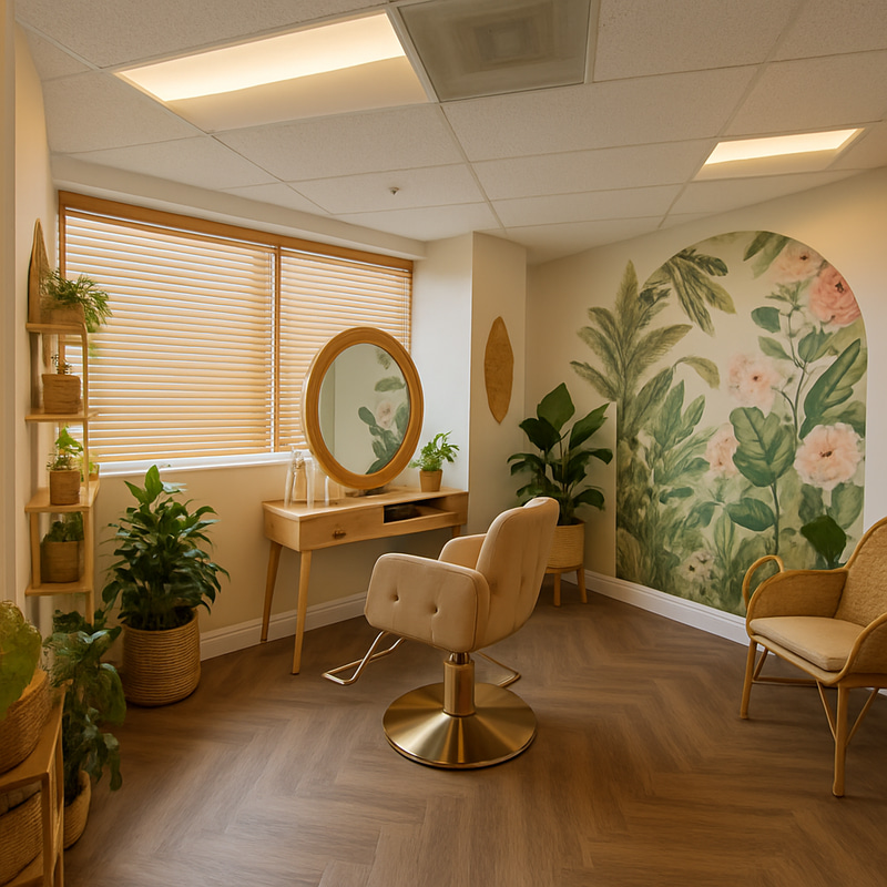 Beautiful Nature Inspired Salon Suite Design Beautiful Nature Inspired Salon Suite Design