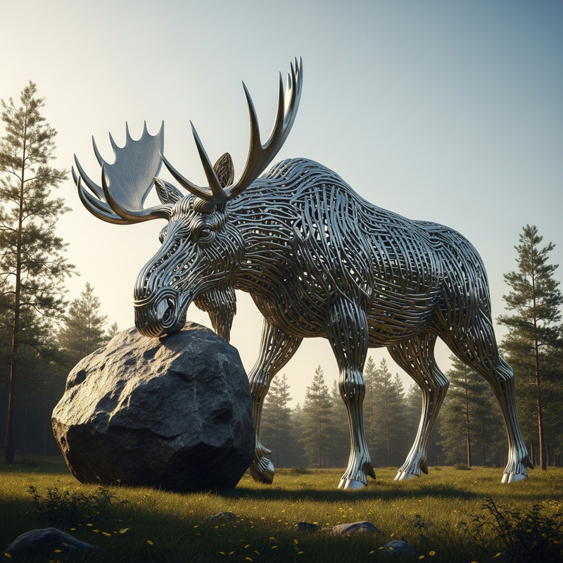 Giant Steelix Devouring a Rock Giant Steelix Devouring a Rock