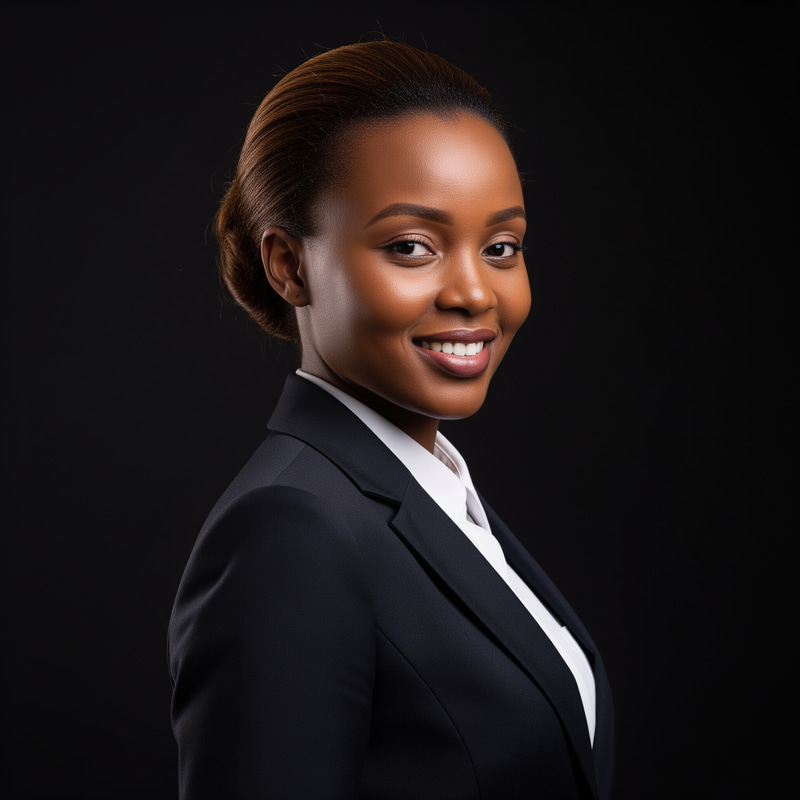 Corporate Portrait of Rwandan Businesswoman Corporate Portrait of Rwandan Businesswoman