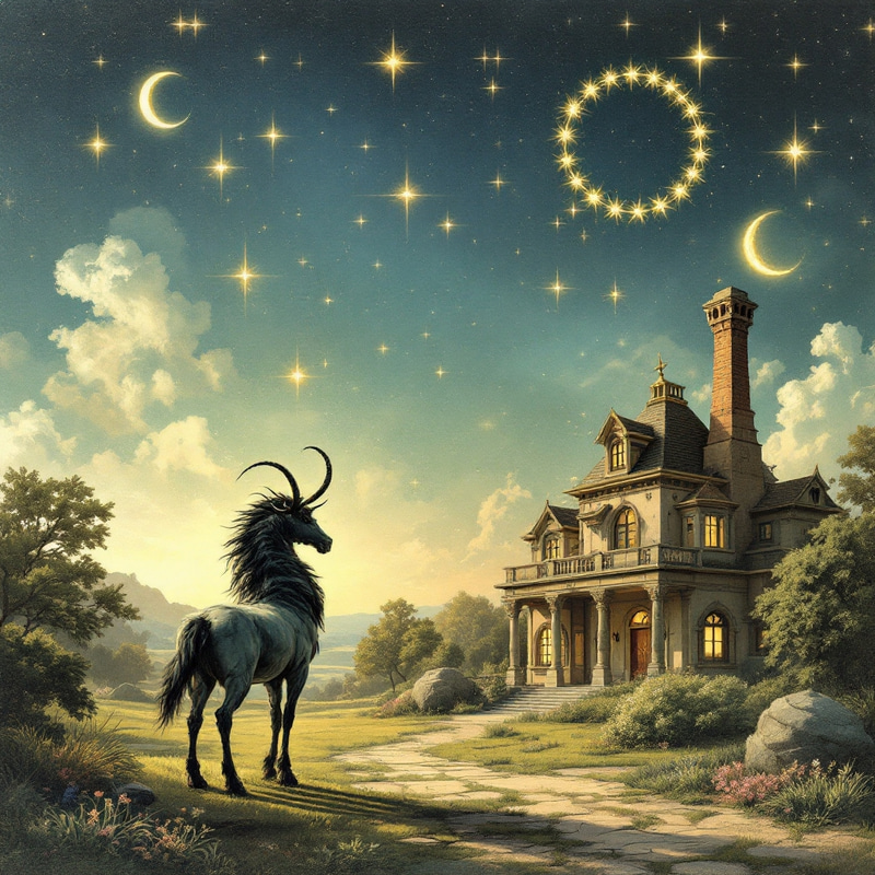 Centaur at Mansion with Scorpio Constellation Centaur at Mansion with Scorpio Constellation