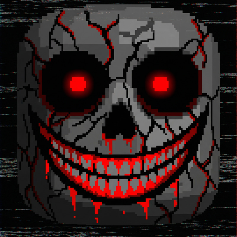 Creepy Roblox Face Design: Dark & Distorted Creepy Roblox Face Design: Dark & Distorted
