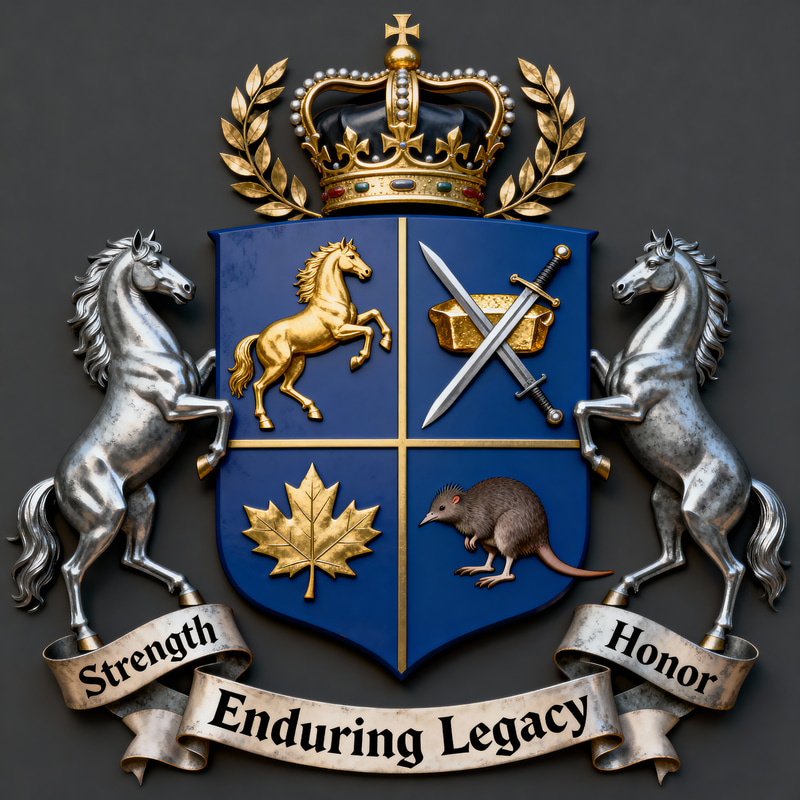 Heritage-Inspired Family Crest Design