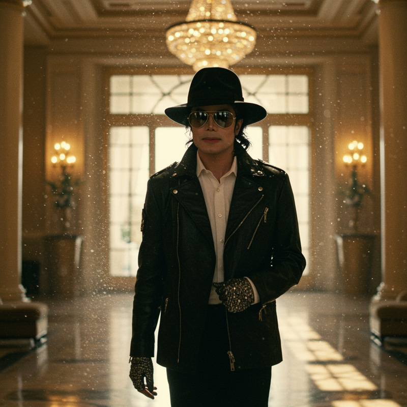Michael Jackson in Hotel Lobby Michael Jackson in Hotel Lobby