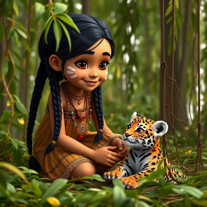 Kaiah: Native Girl Rescues Jaguar in Suriname Kaiah: Native Girl Rescues Jaguar in Suriname