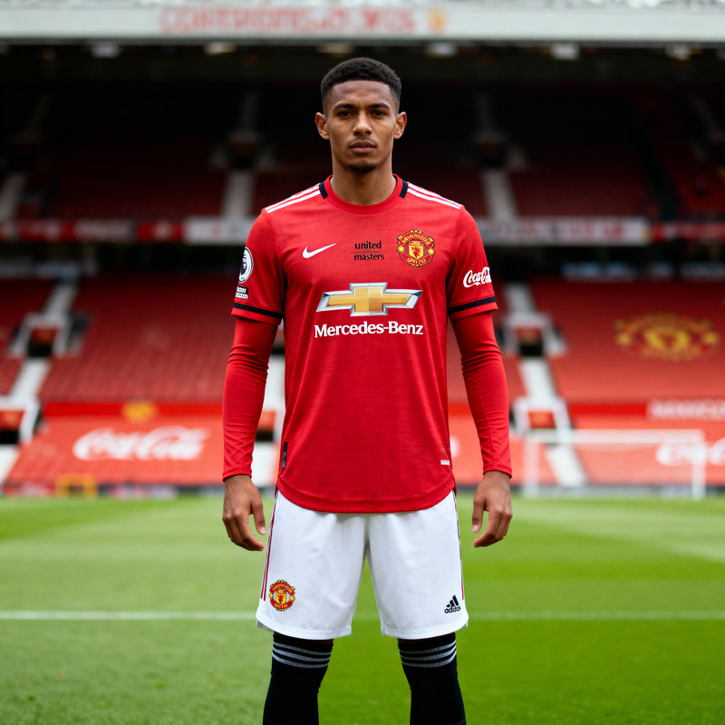 Nike Kit for Man Utd: Red & White Jersey Nike Kit for Man Utd: Red & White Jersey
