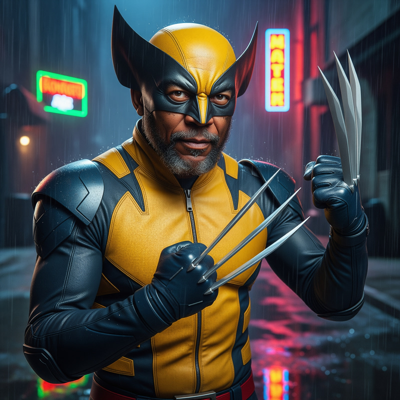 Morgan Freeman as Wolverine - Creative Art Morgan Freeman as Wolverine - Creative Art
