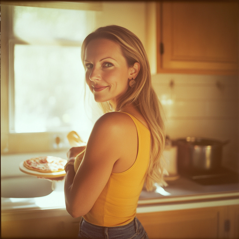 Retro 1950s Kitchen: A Cozy Pizza Moment Retro 1950s Kitchen: A Cozy Pizza Moment