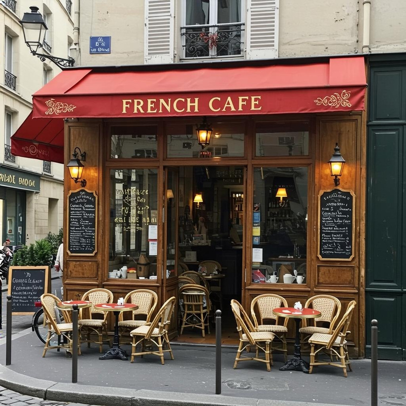 Charming French Cafe: A Taste of Paris Charming French Cafe: A Taste of Paris